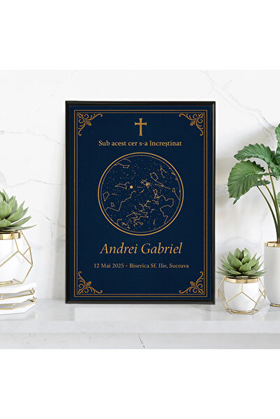 Legendary Gifts Tablou personalizat cu harta stelelor