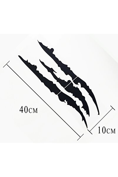 Oracal 651 Car Sticker, Monster Claw, Waterproof, 40 x 12 cm, black
