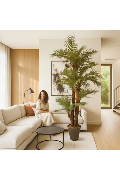 TamEvim Yapay Areka Palmiyesi 5 Gövde – Zarif ve Canlı