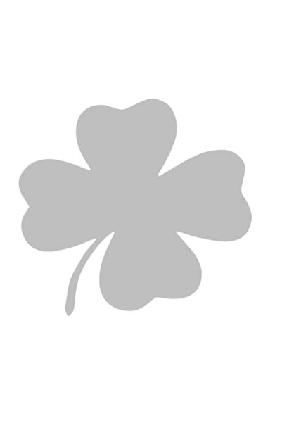 Oracal Car sticker 'Clover', 18x17 cm, Gray