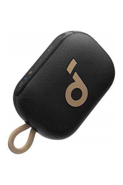 Anker SoundCore 4 Go Bluetooth 5W Portable Speaker, IP67, 20-hour Battery Life, Black / Gold