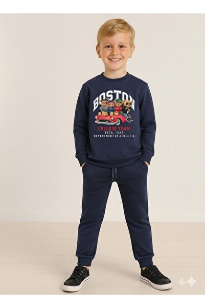 LİTTLE TORTOİSE Swea de iarnă cu mânecă lungă pentru băieți, cu 3 fire tricou...