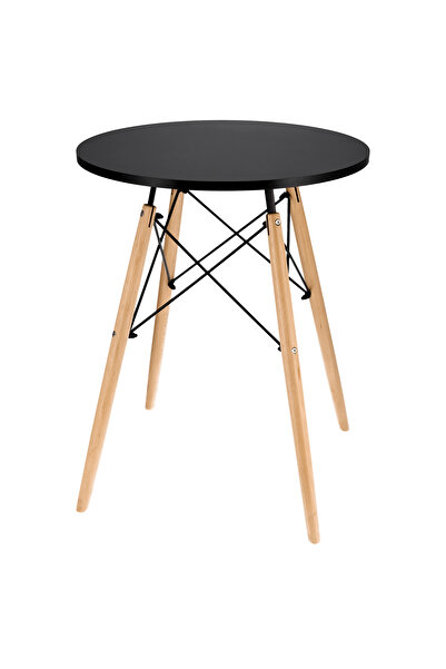 Other Masă rotundă neagră scandinavă modernă pentru living, sufragerie, bucătărie