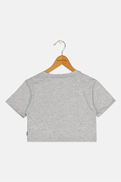 Levi's Toddlers Girl Short Sleeve Brand Logo T-Shirt, Grey