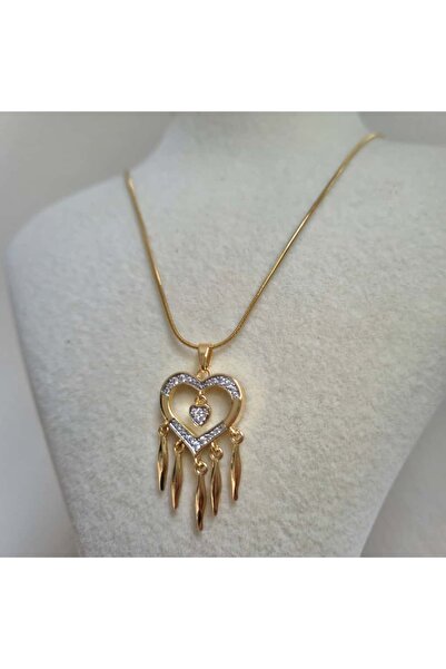 Haze Non-Tarnish Steel Dangle Heart Necklace