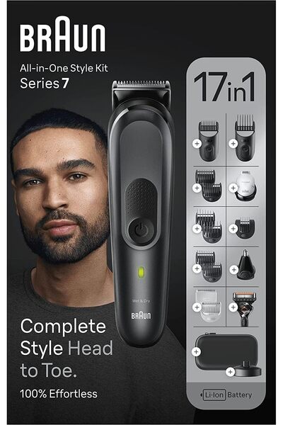 Braun Publishing MGK7491 Series 7 All-in-One 17-in-1 Trimmer Kit for Beard, H...