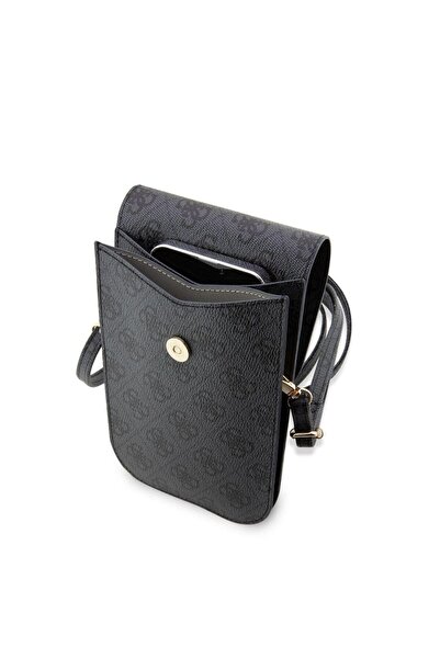 Guess PU 4G Phone Case Printed Stripes Black