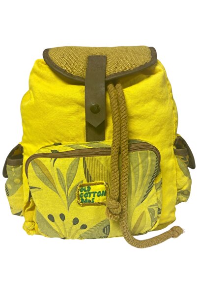 Old Cotton Quality Single Eyed Vintage Casual Design Unisex Backpack Daily School Trip Camping Trekking Bag 29Cmx36Cm