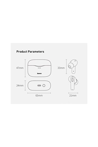 Baseus Casti TWS Wireless Simu S2 Bluetooth 5.0 Blue (in-ear)