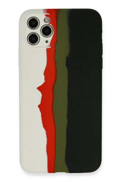 New Face Sptrns iPhone 11 Pro Case Marbled Launch Silicone (225127) - White-B...