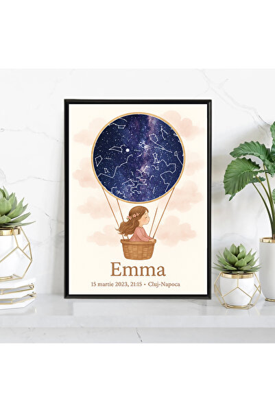 Legendary Gifts Tablou personalizat cu harta stelelor