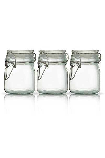 Store 6 Adet Korken Kavanoz 130ml Vakumlu Kilitli Cam Saklama Kavanozu