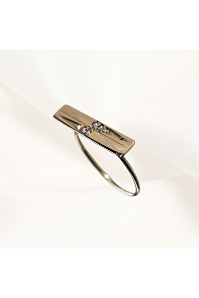 Joliesse Diamonds - Inel din aur de 14K „Glow Band”, cu diamante albe, mărimea 55