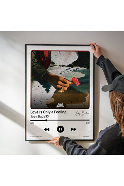 Thetic Joey Bada$$ - Love Is Only a Feeling Single Collection PREMIUM Poster Spotify - Poster de melodie!