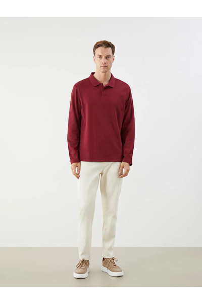 LC Waikiki Ανδρικό φούτερ με μακρυμάνικο λαιμό πόλο