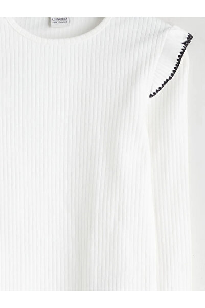 LC Waikiki Момичешка тениска с кръгло деколте