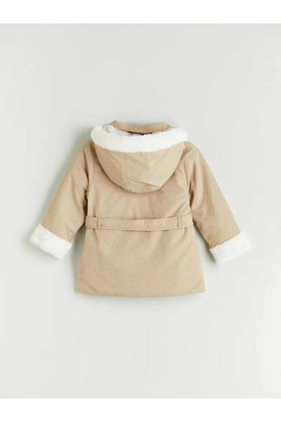 LC Waikiki Kapüşonlu Kız Çocuk Mont