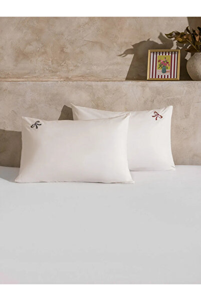 LC Waikiki Bow Embroidered Pillowcase Set of 2 50X70 cm