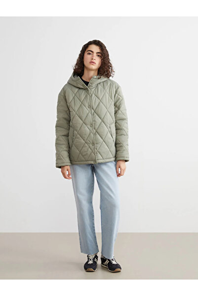 LC Waikiki Palton puf pentru damă supradimensionat matlasat cu glugă