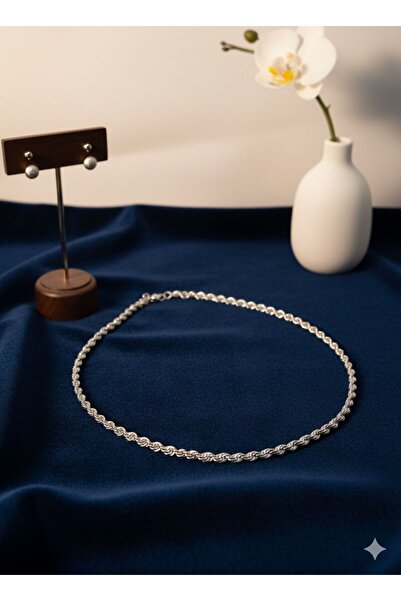 YURISH قلادة فولاذية للجنسين بتصميم حبل ملتوي، سلسلة ذهبية لا تفقد بريقها