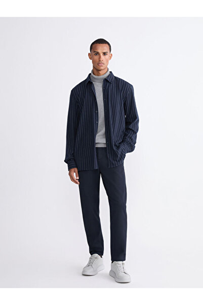 LC Waikiki Create Your Style from Uzg Store |   Slim Fit Long Sleeve Striped Men's Shirt