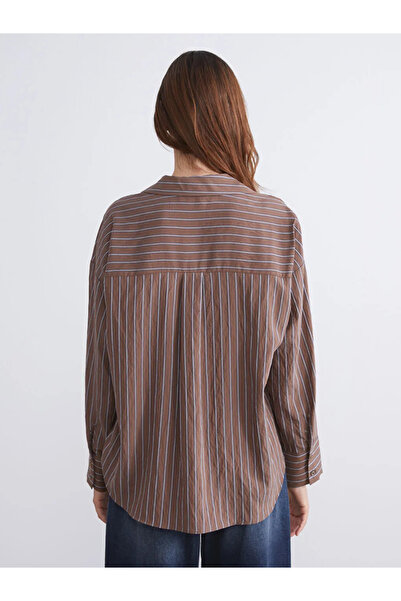 LC Waikiki Çizgili Oversize Kadın Gömlek