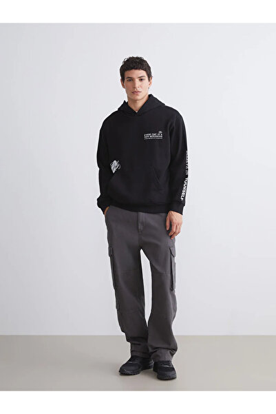 LC Waikiki Ανδρικό φούτερ με μακρυμάνικο εμπριμέ