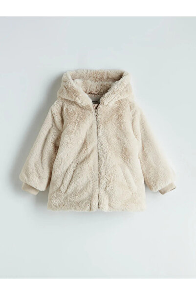 LC Waikiki Kapüşonlu Kız Çocuk Mont