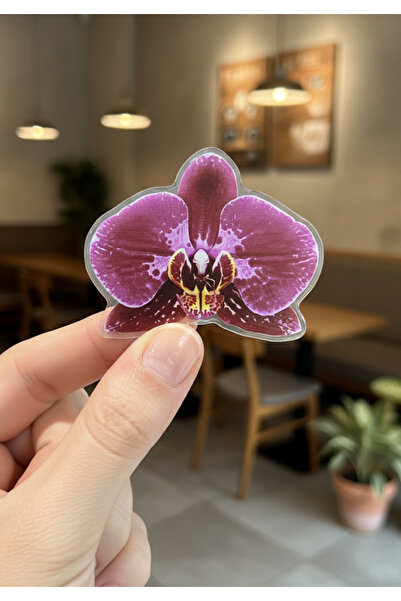 EDELFU Popsocket Yapışkanlı Çiçekler Desenli Telefon Tutacağı Akrilik Epoksi Yüzey Parmak Tutucu