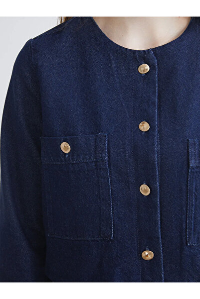 LC Waikiki Jachetă de blugi pentru femei cu gât crew