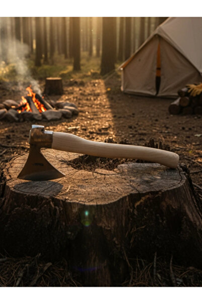 ÇAYLAR AVM Survival El Baltası - Kısa Saplı Kamp Baltası - Yüksek Karbon Çelik Outdoor