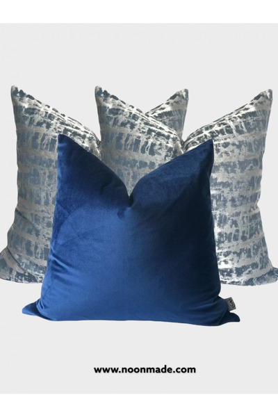 noonmade Navy Blue Velvet Pillow Cover 50x50 Cm