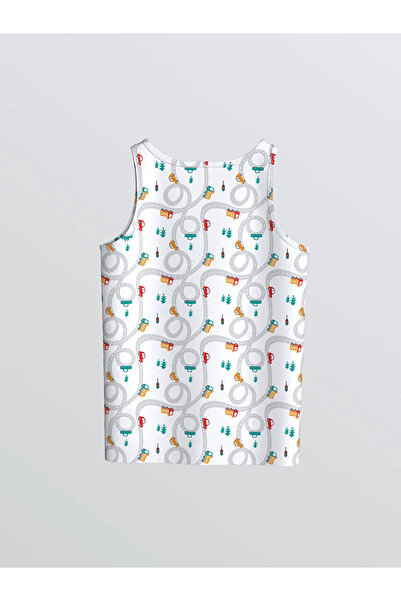 LC Waikiki Crew Neck Printed Boy's Undershirt, 2-pack