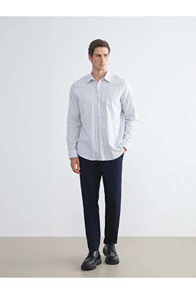 LC Waikiki Regular Fit Long Sleeve Striped Men's Shirt