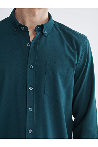 LC Waikiki Create Your Style from Uzg Store |   Regular Fit Long Sleeve Dobby Men's Shirt