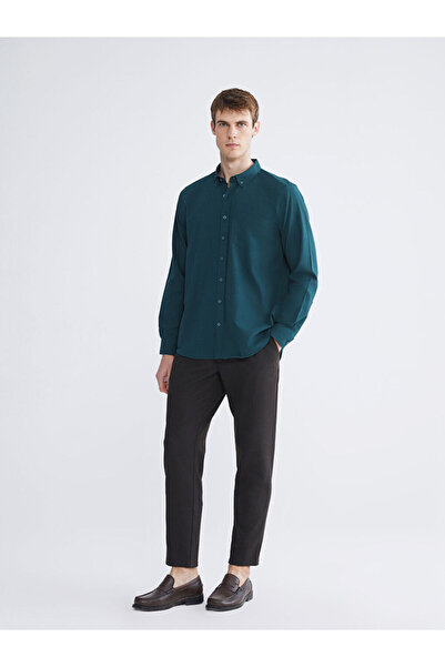 LC Waikiki Create Your Style from Uzg Store |   Regular Fit Long Sleeve Dobby Men's Shirt