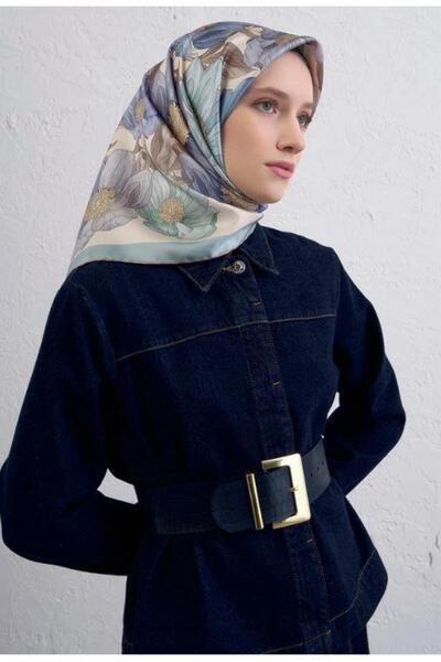 Armine 2025 Patterned Pure Silk Sura Scarf 9403-35