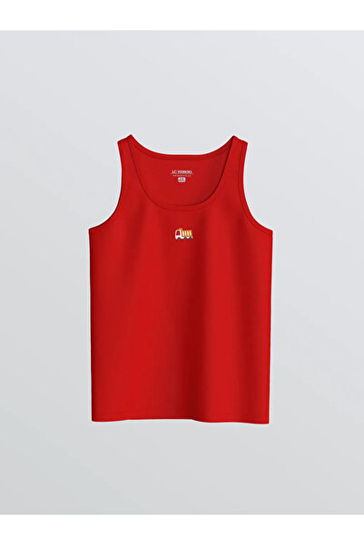 LC Waikiki Crew Neck Printed Boy's Undershirt, 2-pack