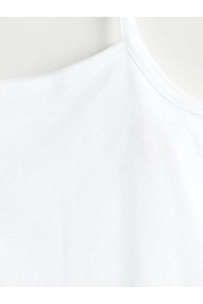 LC Waikiki Square Neck Basic Baby Girl Snap Fastener Bodysuit