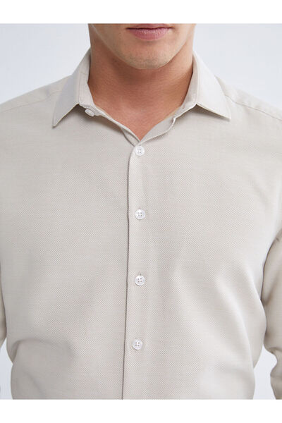 LC Waikiki Create Your Style from Uzg Store |   Slim Fit Long Sleeve Dobby Men's Shirt