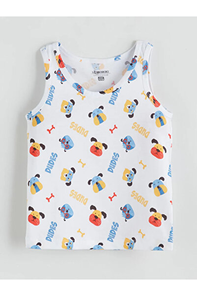 LC Waikiki Printed Cotton Boys' Undershirt 2 Pack