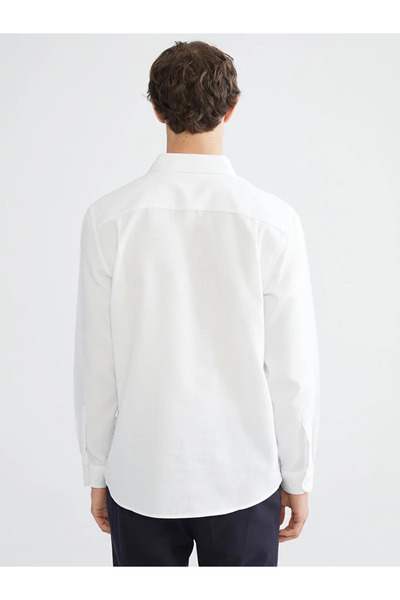 LC Waikiki Slim Fit Long Sleeve Dobby Men's Shirt