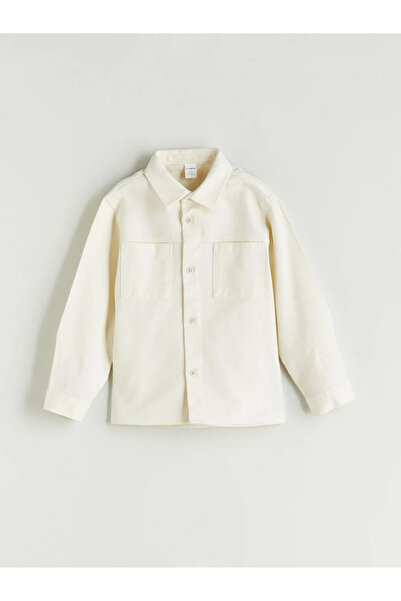 LC Waikiki Basic Gabardin Uzun Kollu Erkek Çocuk Gömlek