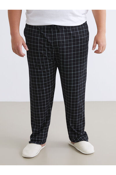 LC Waikiki Plus Size Standard Fit Plaid Men's Pajama Bottoms