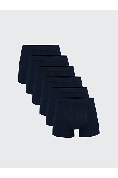 LC Waikiki Lacivert Standart Kalıp Pamuklu Esnek Erkek Boxer 7'li