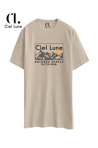 Ciel Lune Ουνισέξ Mndsches Lune Όβερσάιζ Μπλουζάκι