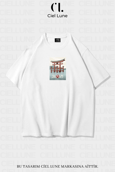 Ciel Lune Unisex Femei Bărbați Japonia Printed Design Special Tricou oversize