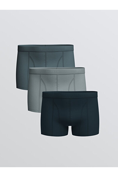 LC Waikiki Λαμπερές επιλογές από το Shining Store | Standard Mold Βαμβακερά εύκαμπτα ανδρικά μποξεράκια σετ 3 τεμαχίων