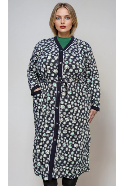 Star Fashion Capot dama lung, 100% bumbac plin, cu cordon si buzunar, pentru ...