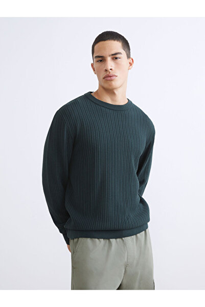 LC Waikiki Rmz Gi̇yi̇m Farkiyla Zero Roba Collar Men's Knitwear Sweater